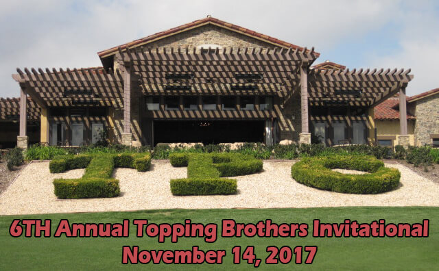 On November 2, 2017  Join Us at TPC- Kick off party for Topping Brothers Golf Invitational